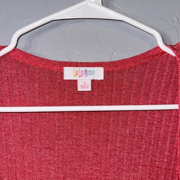 LuLaRoe Red Longline Cardigan - Picture 3 of 5